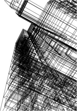 mimari yapı 3d çizim 