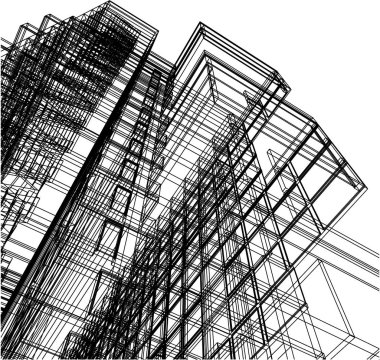 mimari yapı 3d çizim 