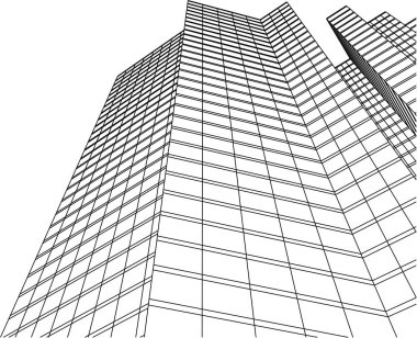 fütüristik şehir gökdelenler arka plan 