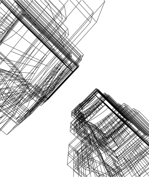 都市建築や建物の イラストレーション — ストックベクタ