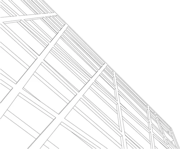 Illustration Staden Arkitektur Och Byggnader — Stock vektor