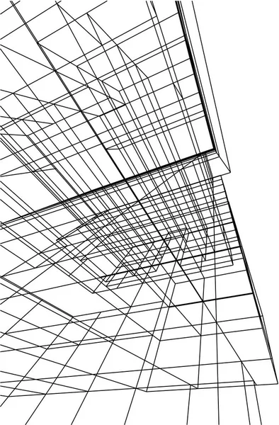 Architecture Bâtiment Illustration — Image vectorielle