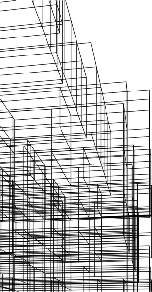 Architecture Building Illustration — Stock Vector