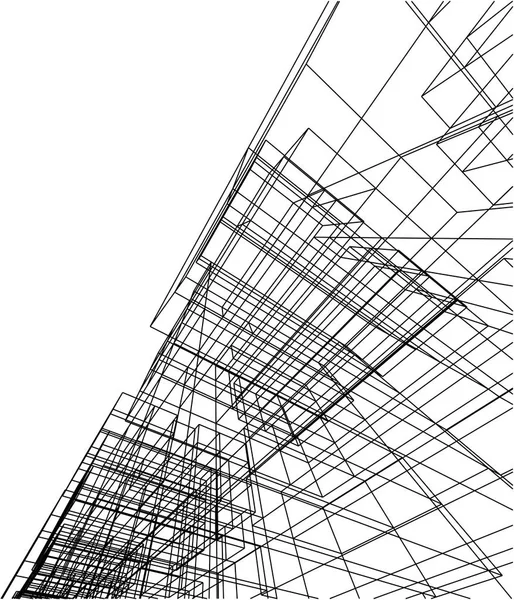Architecture Bâtiment Illustration — Image vectorielle
