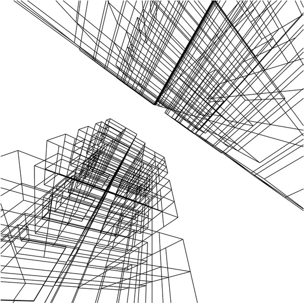 Arquitectura Edificio Ilustración — Archivo Imágenes Vectoriales