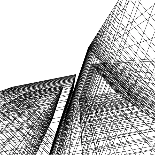 Architektura Budovy Ilustrace — Stockový vektor