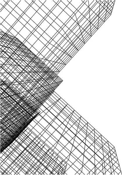 Arkitektur Byggnad Illustration — Stock vektor