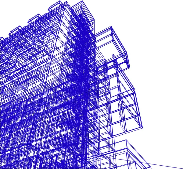 建筑建筑3D — 图库矢量图片