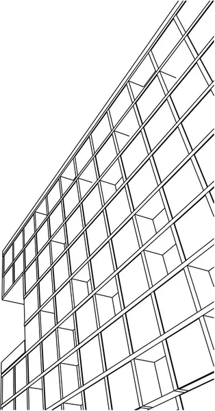 Architecture Bâtiment Illustration — Image vectorielle