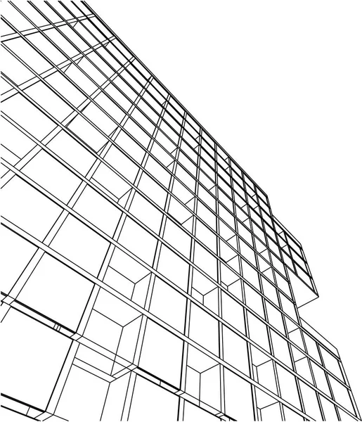 Architektur Gebäude Illustration — Stockvektor