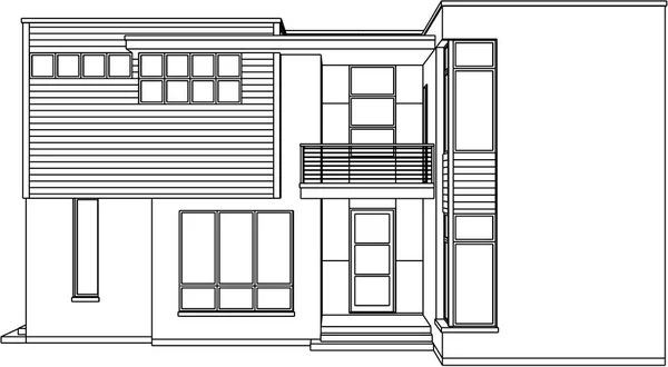Huis Concept Schets Vectorillustratie — Stockvector