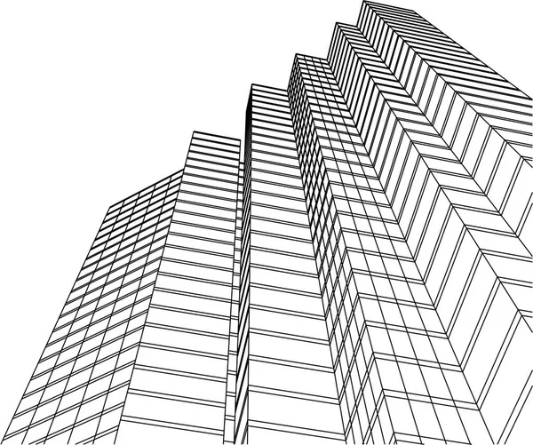 Antecedentes Futuristas Rascacielos Ciudad — Archivo Imágenes Vectoriales