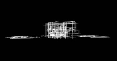 Ev kavramı kroki 3d çizim