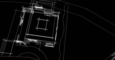 şehir mimarisi ve binalar 3D çizimi 