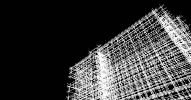 Şehir Mimarlık ve yapı 3D çizimi