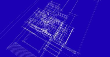 Ev kavramı kroki 3d çizim