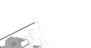 Ev kavramı kroki 3d çizim