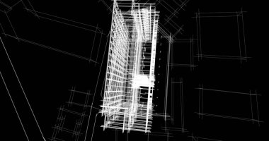 Şehir Mimarlık ve yapı 3D çizimi