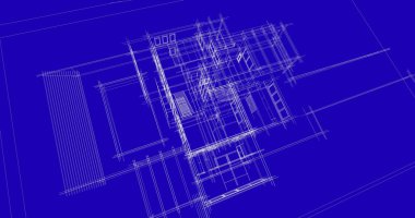 Ev kavramı kroki 3d çizim