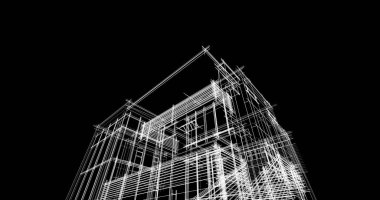 Ev kavramı kroki 3d çizim