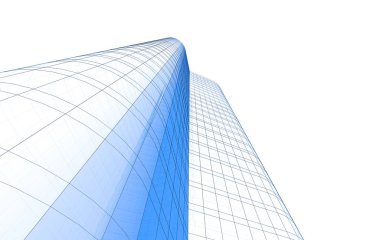 şehir mimarisi ve binalar 3D çizimi 