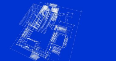 Ev kavramı kroki 3d çizim
