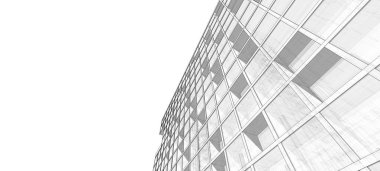 mimari çizimleri 3B illüstrasyon - illüstrasyon