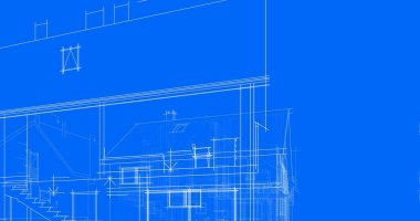 mimari çizimleri 3B illüstrasyon - illüstrasyon