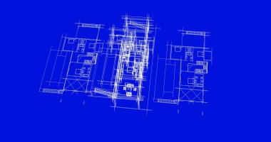 Ev kavramı kroki 3d çizim