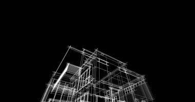 Ev kavramı kroki 3d çizim