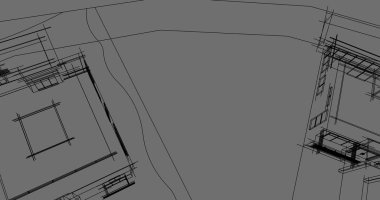 İnşaat 3d çizim Bina mimari