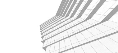 mimari çizimleri 3B illüstrasyon - illüstrasyon