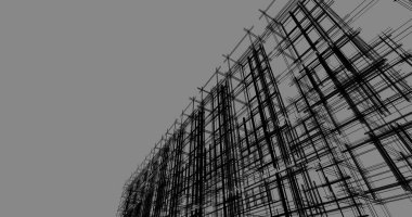 İnşaat 3d çizim Bina mimari