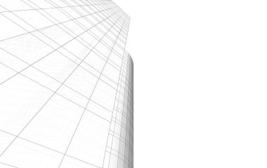 şehir mimarisi ve binalar 3D çizimi 