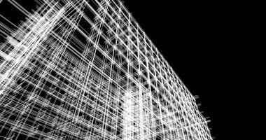 Şehir Mimarlık ve yapı 3D çizimi