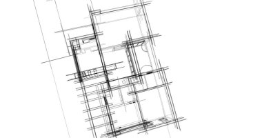 Ev kavramı kroki 3d çizim