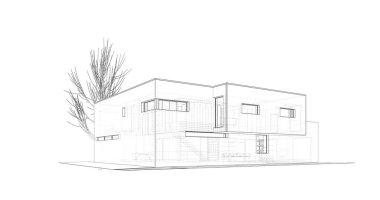 İnşaat 3d çizim Bina mimari