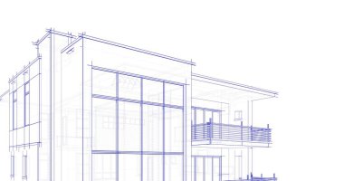 Ev kavramı kroki 3d çizim