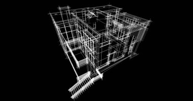 Ev kavramı kroki 3d çizim