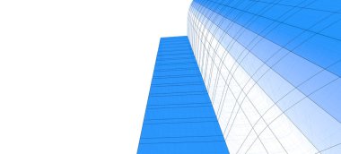 mimari çizimleri 3B illüstrasyon - illüstrasyon