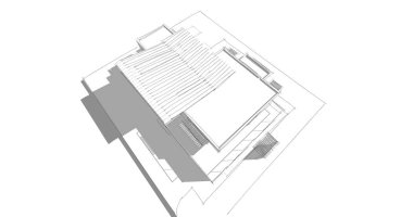 Ev kavramı kroki 3d çizim