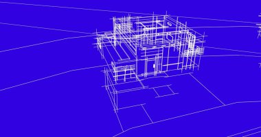 şehir mimarisi ve binalar 3D çizimi 