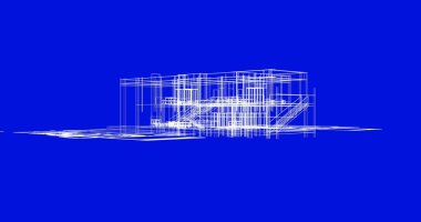 Ev kavramı kroki 3d çizim