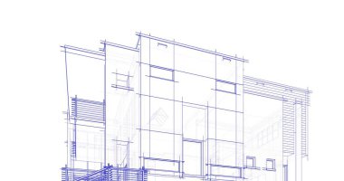 Ev kavramı kroki 3d çizim