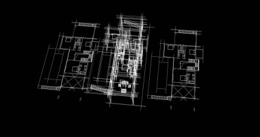 Ev kavramı kroki 3d çizim