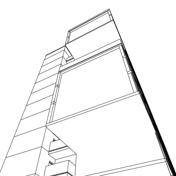 建筑建筑3D — 图库照片