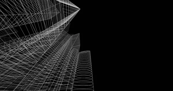 şehir mimarisi ve binalar 3D çizimi 