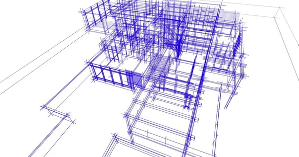 Ev kavramı kroki 3d çizim
