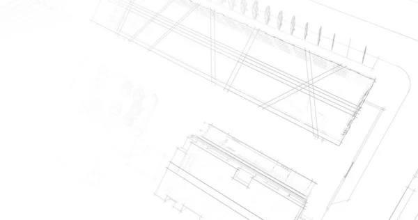 Architettura Edificio Illustrazione — Foto Stock