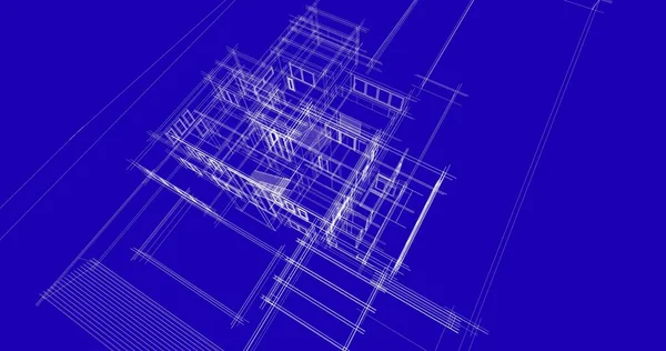 Ev kavramı kroki 3d çizim